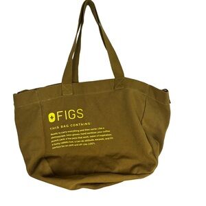 FIGS “This Bag Contains Heavy Canvas Tote – Limited Edition Martini Olive Nurse